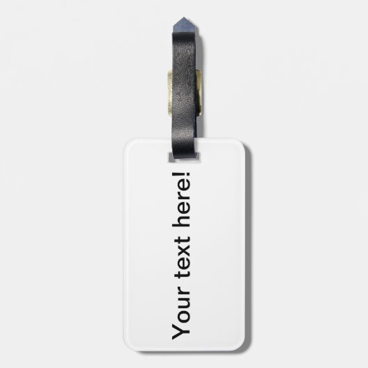 Jack in de doos speelgoed bagagelabel (Achterkant verticaal)