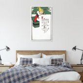 Jack-in-the-Box die kerstwensen verzendt Canvas Afdruk (Insitu (Slaapkamer))