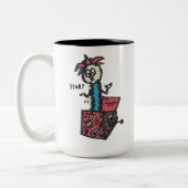 Jack-in-the-Box Music Box Coffee Mok (Links)