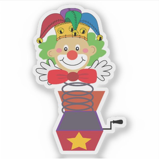 Jack-in-the-box Sticker (Voorkant)