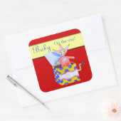 Jack-in-the-Box - Traditionele Speelgoed (primair. Vierkante Sticker (Envelop)