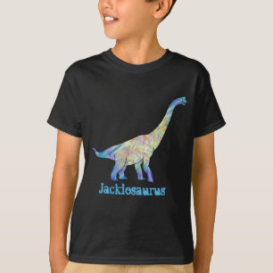 Jack iosaurus kleurrijke Brachiosaurus Dinosaurus T-shirt