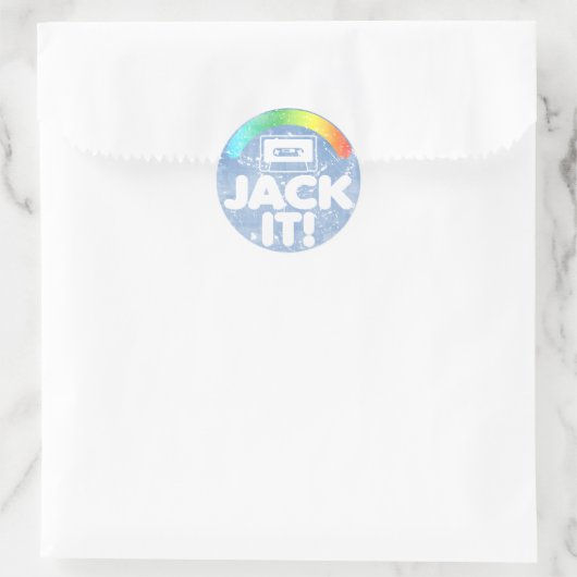 Jack IT-Sticker Ronde Sticker (Tas)