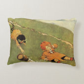 Jack & Jill Fell Down The Hill Nursery Rhyme Accent Kussen (Achterkant)