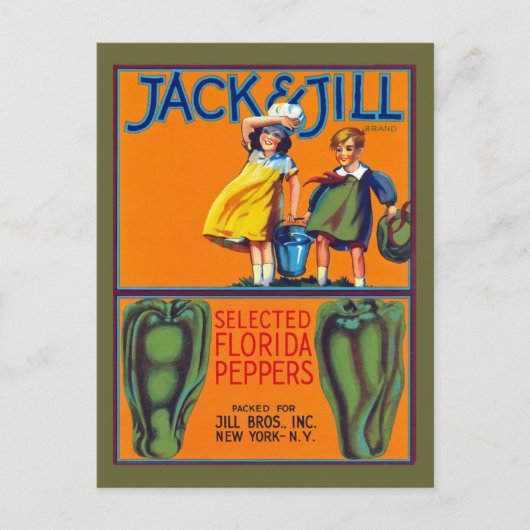 Jack & Jill Florida Peppers Briefkaart (Voorkant)