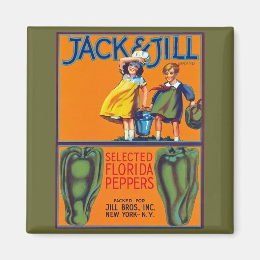 Jack & Jill Florida Peppers Magneet (Voorkant)