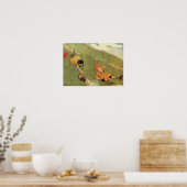 Jack & Jill vallen neer op de Hill Nursery Rhyme P Poster (Keuken)