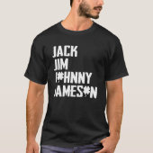 Jack Jim Johnny & Jameson Fathers St. Patrick's Da T-shirt (Voorkant)