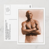 Jack Johnson American Boxer  Photo Gay Briefkaart (Voorkant / Achterkant)