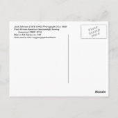 Jack Johnson American Boxer  Photo Gay Briefkaart (Achterkant)