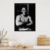 Jack Johnson Boxing 1915 Poster (Keuken)