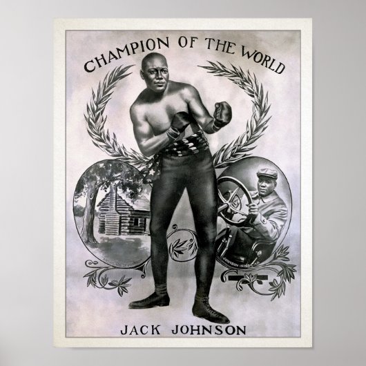 Jack Johnson Champion Poster (Voorkant)