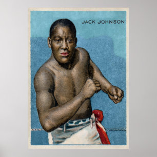  Jack Johnson Cigarette Card Poster