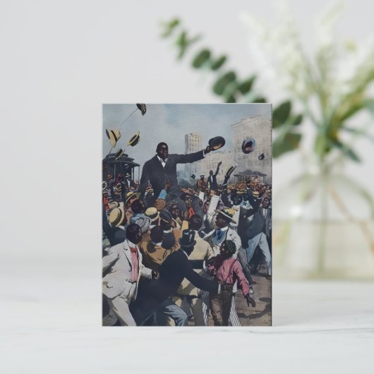  Jack Johnson in Chicago Briefkaart (Staand voorkant)