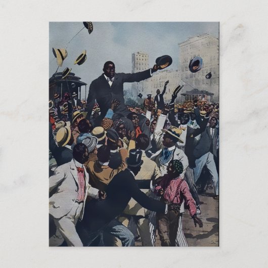  Jack Johnson in Chicago Briefkaart (Voorkant)