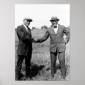 Jack Johnson Shaking Hands met Tut Jackson Poster (Voorkant)