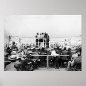 Jack Johnson vs. Fireman Jim Flynn Boxing: 1912 Poster (Voorkant)