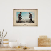 Jack Johnson vs Jim Jeffries Poster (Keuken)