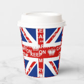 Jack Keep Calm van de UK Union Papieren Bekers (Voorkant)