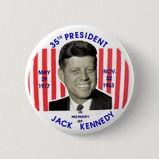 Jack Kennedy Memorial Button (Voorkant)
