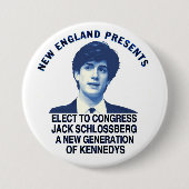Jack (Kennedy) Schlossberg Ronde Button 7,6 Cm (Voorkant)