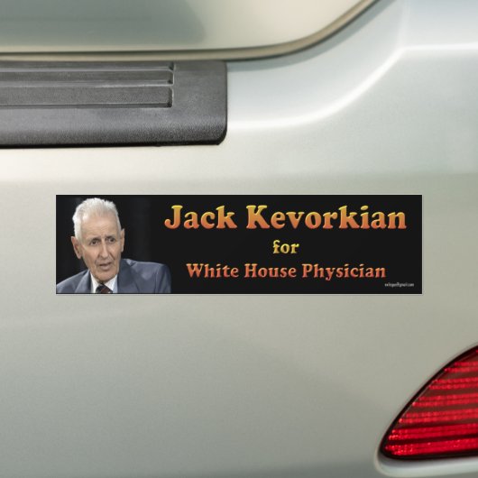 Jack Kevorkian Bumpersticker (Op auto)