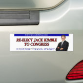 Jack Kimble Bumpersticker - in je hart (Op auto)