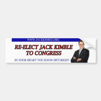 Jack Kimble Bumpersticker - in je hart
