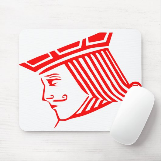 Jack King Game Kaarten Harten Rode Deck Muismat (Met muis)