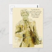 Jack London Briefkaart (Voorkant / Achterkant)