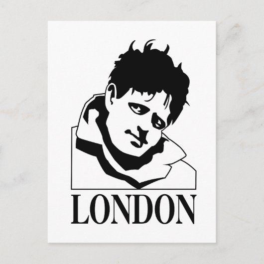 Jack London Briefkaart (Voorkant)