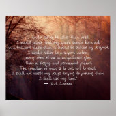 Jack London Quote over leven! Poster (Voorkant)