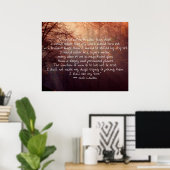 Jack London Quote over leven! Poster (Thuiskantoor)