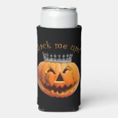 Jack Me Up tijdens Halloween Seltzer Blikjeskoeler (Seltzer Voorkant)