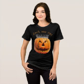 Jack Me Up tijdens Halloween Tri-Blend Shirt (Voorkant volledig)