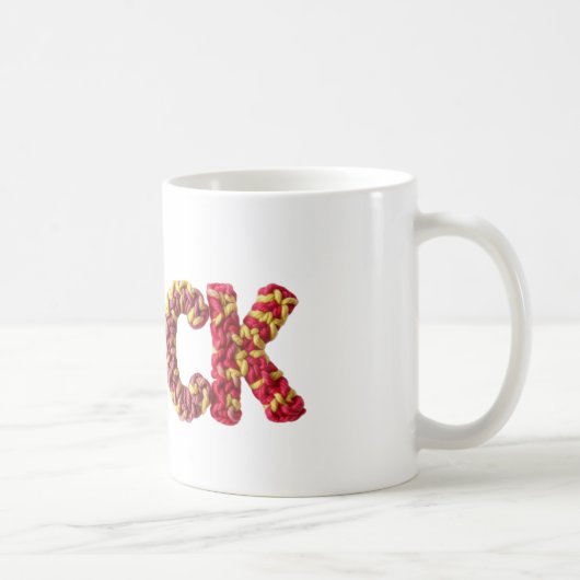 JACK Naam in Levendig Haakpatroon Koffiemok (Rechts)