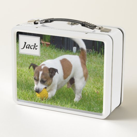 Jack naam met Fox Terrier, (Achterkant)