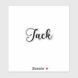 Jack Name - Handgeschreven kalligrafie Sticker