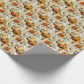 Jack-o-Geest Geel Cadeaupapier (Hoek)