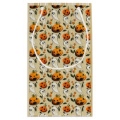 Jack-o-Ghost Geel Klein Cadeauzakje (Achterkant)