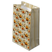 Jack-o-Ghost Geel Klein Cadeauzakje (Achterkant Gekanteld)