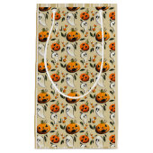 Jack-o-Ghost Geel Klein Cadeauzakje (Voorkant)