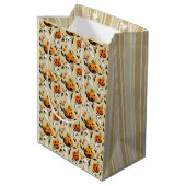 Jack-o-Ghost Geel Medium Cadeauzakje (Achterkant Gekanteld)