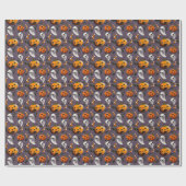 Jack-o-Ghost Paars Cadeaupapier (Vlak)