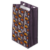 Jack-o-Ghost Paars Klein Cadeauzakje (Achterkant Gekanteld)