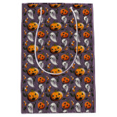 Jack-o-Ghost Paars Medium Cadeauzakje (Voorkant)