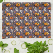 Jack-o-Ghost Paars Theedoek (Gevouwen)