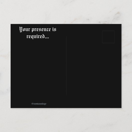 Jack O' Halloween-feest nodigt uit tot Briefkaart (Achterkant)