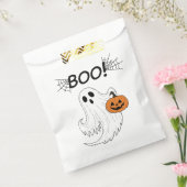 Jack-o'-lantaarn en een witte geest boek Halloween Bedankzakje (Gezegeld)
