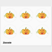 Jack-o-lantaarn Halloween Pumpkin Classic Sticker (Vel)